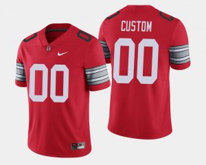 Men's Ohio State Buckeyes #00 Customized Scarlet Nike NCAA 2018 Spring Game Limited College Football Jersey October JTQ7344CT